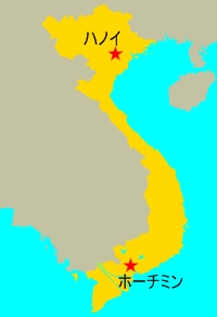 ベトナムの地図